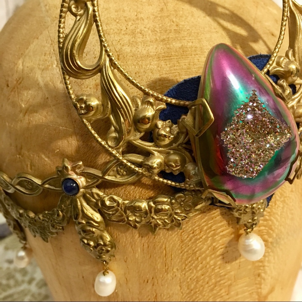 Artemis/fairy crown with crystals